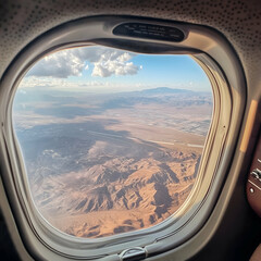 Fototapeta premium view from the plane window