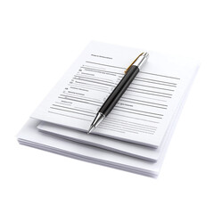 Naklejka premium Elegant business proposal document, professional format, isolated on a white background --v 6.1