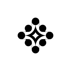 Geometric Black and White Pattern - Minimalist Modern Design