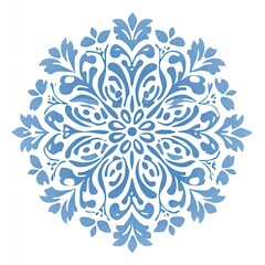 Elegant blue mandala design