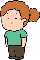 Obraz premium Illustration of girl 