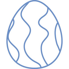 Egg color flat line style