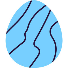 Egg colorful flat style for greeting card