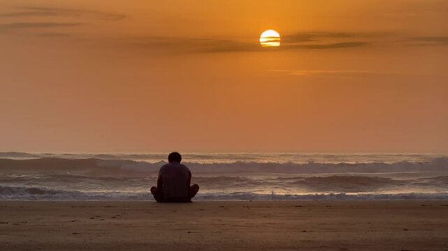 Surfside Sunrise Sitting By The Sea