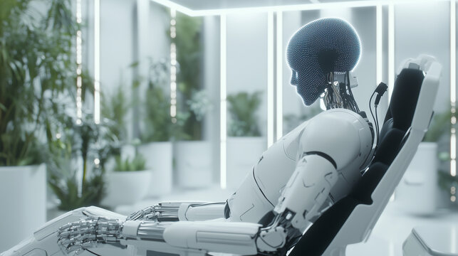 Futuristic Rehabilitation Center with AI-Powered Prosthetics