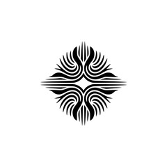 Abstract Symmetry: Black & White Ornamental Design