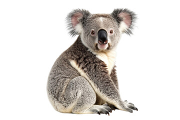 Fototapeta premium koala in front of white background