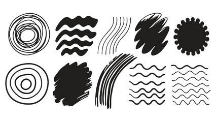 Obraz premium Retro Ink Blot Starburst Designs
