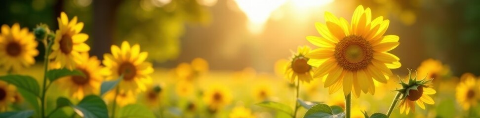 Fototapeta premium Pleasant expression, enjoying sunshine, tranquil scene, meadow, close-up