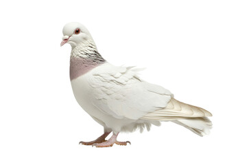 Fototapeta premium white pigeon isolated on white background