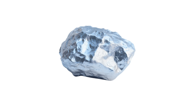 A classic small unrefined lithium ore used in industry for energy production, lithium ore used in the creation of batteries.