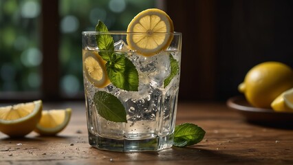 cocktail with lime
