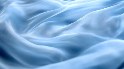 Obraz premium A close up photograph of a soft flowing blue fabric