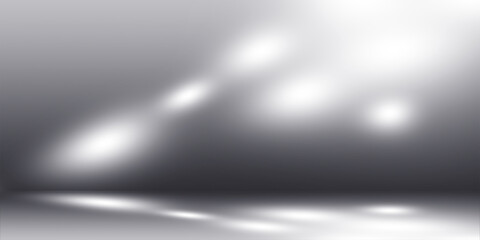 Gray background for product presentation with beautiful lights and shadows