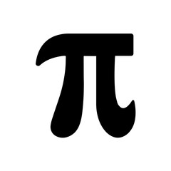 Pi Symbol, Representing the Mathematical Constant for the Ratio of Circumference to Diameter, Celebrating Pi Day. Circle Ratio