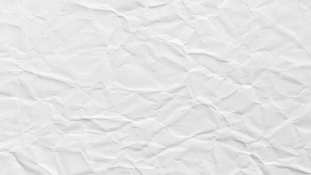 White crumpled paper, background, texture.
