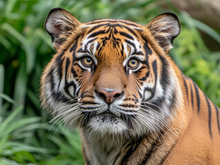 Fototapeta premium Tiger close-up, fierce tiger,