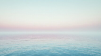 A subtle gradient background transitioning from soft lilac at the base to pale sky blue at the top, evoking a calming, serene atmosphere.