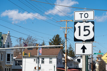 Route 15 Sign
