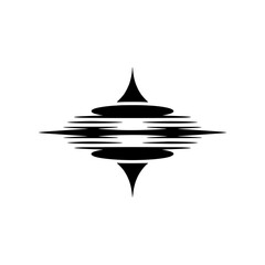 Fototapeta premium Abstract Geometric Black and White Design with Symmetry