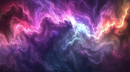 Obraz premium Colorful abstract artwork depicting swirling clouds and brilliant light