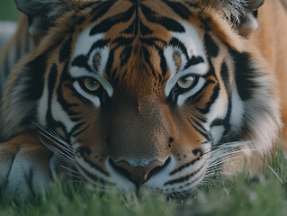 Fototapeta premium Tiger close-up, fierce tiger,