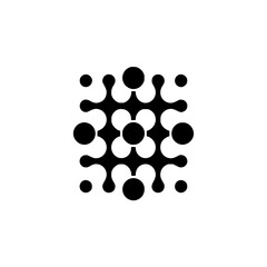 Abstract Black & White Dot Pattern: Science, Tech, Branding, Modern Design