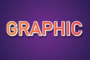 Fototapeta premium Modern text effect graphic design word art of 