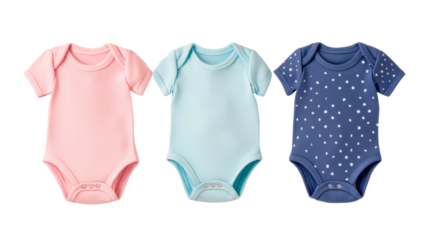 Baby bodysuits, pink, blue, navy, clothes, cotton, newborn, clothing, cut out transparent