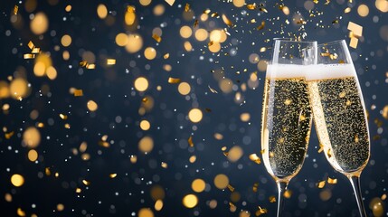 Elegant champagne toast celebratory event photography in a joyous festive atmosphere