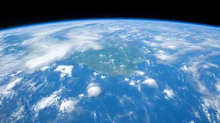 Obraz premium A stunning view of the earth from high in space