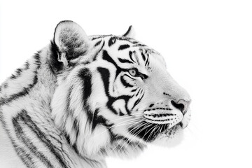 Obraz premium Tiger close-up, fierce tiger,