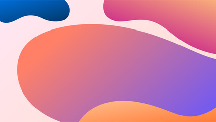 ABSTRACT GRADIENT BACKGROUND SMOOTH LIQUID COLORFUL BLURRED WITH HAND DRAWN ORGANIC SHAPES DESIGN VECTOR TEMPLATE GOOD FOR MODERN WEBSITE, WALLPAPER, COVER DESIGN 