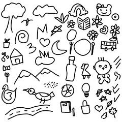 set of hand drawn arrows