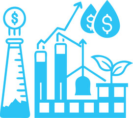 green economy vector illustration