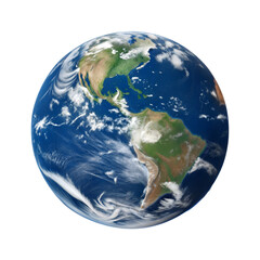 Fototapeta premium Planet earth isolated on transparent background. Png