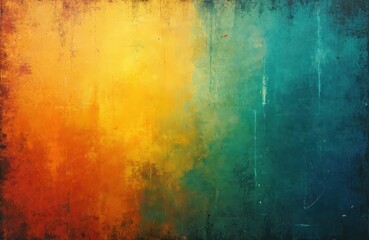 Abstract colorful scratched film background texture with grunge overlay. Scratched surface, noise create vintage retro effect. Perfect for artistic design, grunge layouts, graphic design projects,