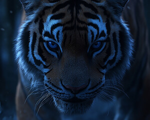 Obraz premium Tiger close-up, fierce tiger,