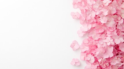 Delicate pink petals nature scene floral arrangement minimalist aesthetic close-up view beauty and tranquility