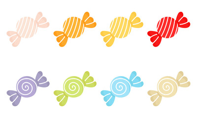 a collection of colorful candy illustrations3