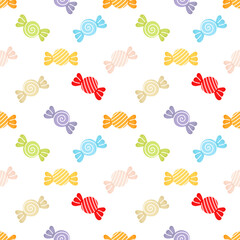 colorful candy seamless pattern
