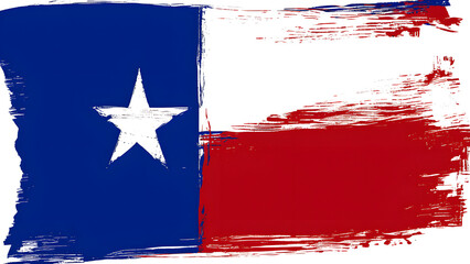 Brushstroke Flag Texas. Brushstroke-flag made to the computer.