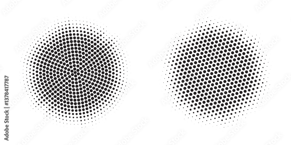 Poster grunge circular stain. vector illustration. modern dots basic abstract