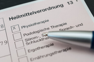 Heilmittelverordnung vom Hausarzt