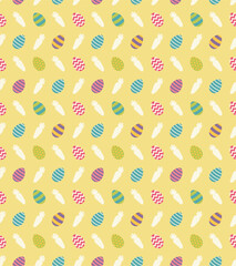 Happy Easter Day Seamless Pattern Vector