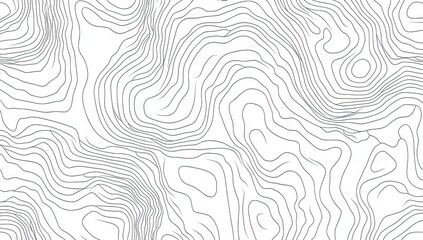 Abstract topographic map design.  A seamless, flowing pattern of contour lines resembling a stylized terrain map.  