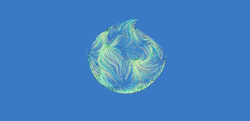 Unique abstract image with swirling, flowing lines. Perfect for backgrounds or design elements.