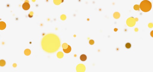 Abstract background with blurred yellow and gold circles. Perfect for presentations or websites.