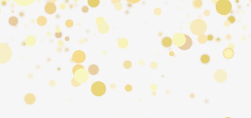 Abstract background with soft, glowing golden bokeh circles. Perfect for festive designs.