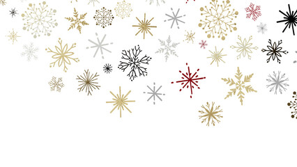 Snowflakes - Snowflakes Falling On Snow - Winter Banner